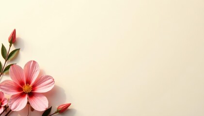 Cream textured background, subtle floral corner accents, shadow, remembrance, grief