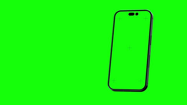 3D Smartphone Animation with in and out transition and chromakey