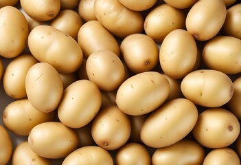 Young potato isolated on white background