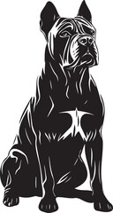 proud cane corso dog