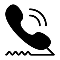 Phone Receiver Solid Icon