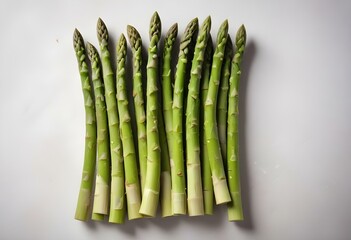 Asparagus on a white background