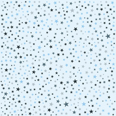 Cute star pattern on light blue background.