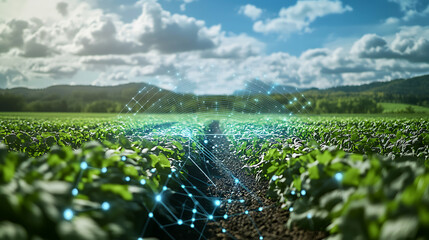 An AI powered system improving agricultural yield prediction by analyzing crop data, AI-assisted weather forecasting, and real-time irrigation monitoring for better farm management