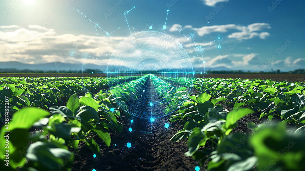 Poster an ai powered system improving agricultural yield prediction by analyzing crop data, ai-assisted wea