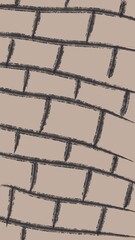 brick wall background hand artwork