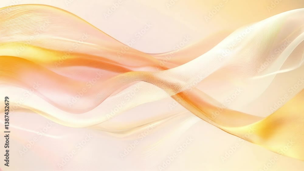 Poster Abstract surface on background in slow motion. Seamless loop.
