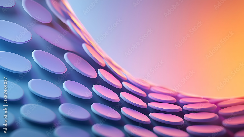Aufkleber abstract colorful light wave pattern background