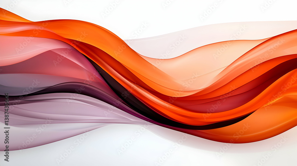 Poster abstract colorful wave background with copy space