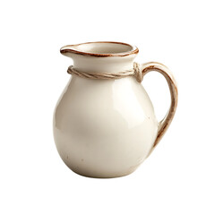 Ceramic milk jar isolated on png