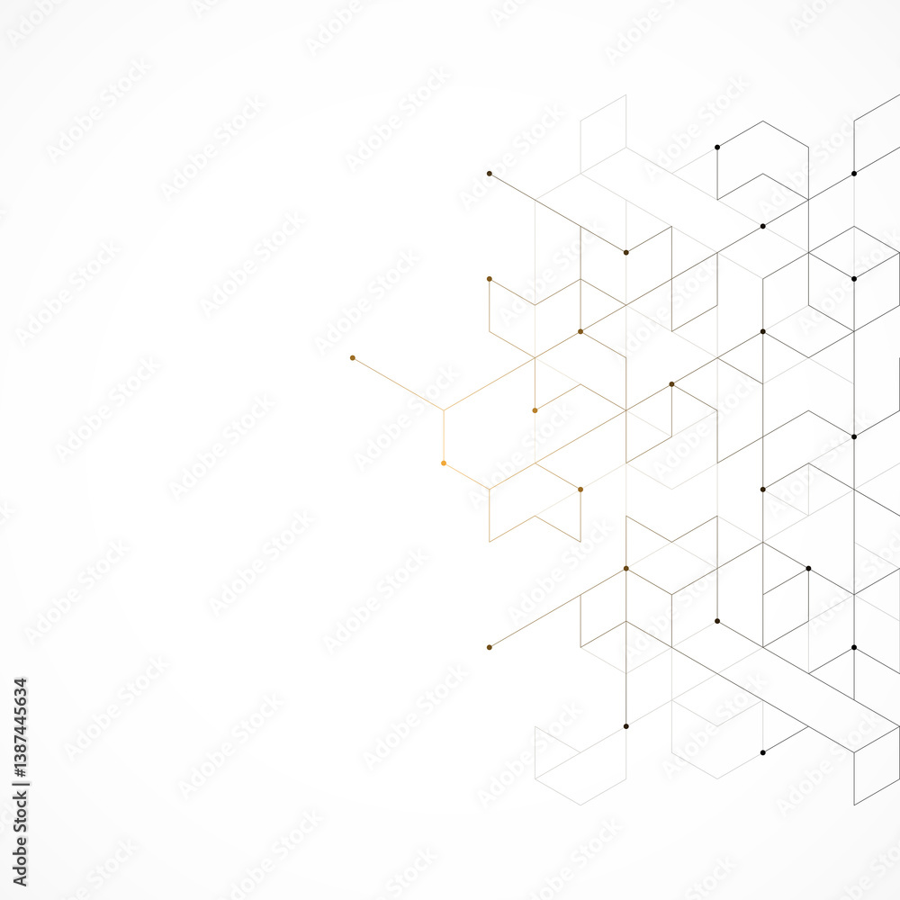 Poster creative idea of modern design with abstract geometric background. minimalistic texture with polygon