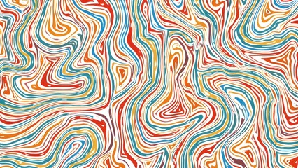 Obraz premium abstract seamless pattern with waves and different types patterns 