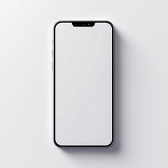 Realistic blank front view smartphone mockup