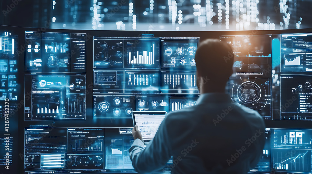 Poster an ai powered system improving digital marketing strategies by analyzing consumer behavior, ai-assis