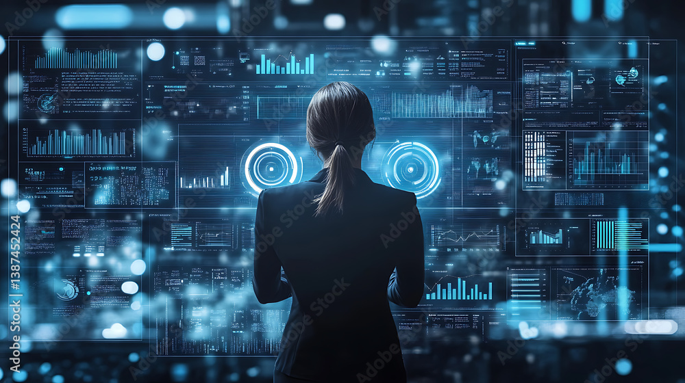 Poster an ai powered system improving digital marketing strategies by analyzing consumer behavior, ai-assis