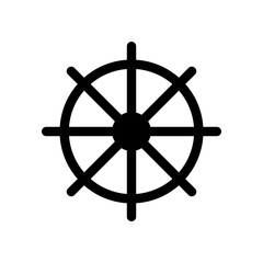 Ship Wheel Icon © Saiful