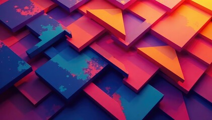 Geometric shapes forming repetitive motif, bold lines, sharp angles, design, abstract, shape