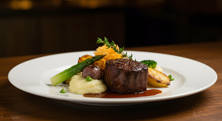 grilled beef steak