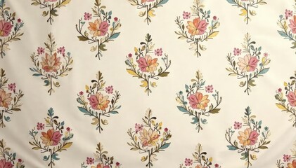 Subtle floral damask pattern, elegant and classic in muted tones , repeating, seamless texture, floral