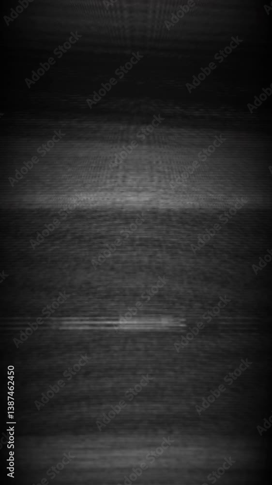 Poster vertical format vhs overlay with noir grain effect for mobile video editing