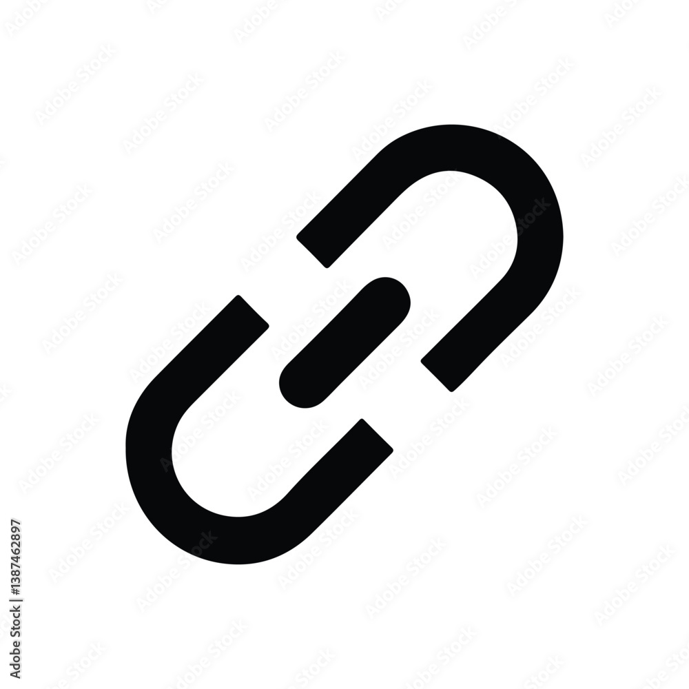 Poster line icon vector. hyperlink, connection icon vector isolated on white background