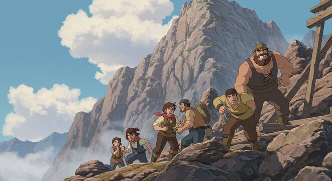 animation labor day event workers employees labors hard-work
