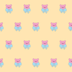 Baby Clothing Textile Seamless Swatch Background. Hand Drawn Doodle Funny Cute Infant Fabric Pattern. Cute Kawaii Whimsical Wrapping, Wallpaper Nursery Design. Vintage Elegant Retro Style. Nappy Cover