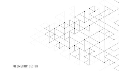 Abstract vector background with a geometric pattern of triangle shapes. Graphic design element 