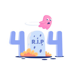 404 vector illustration for web designing