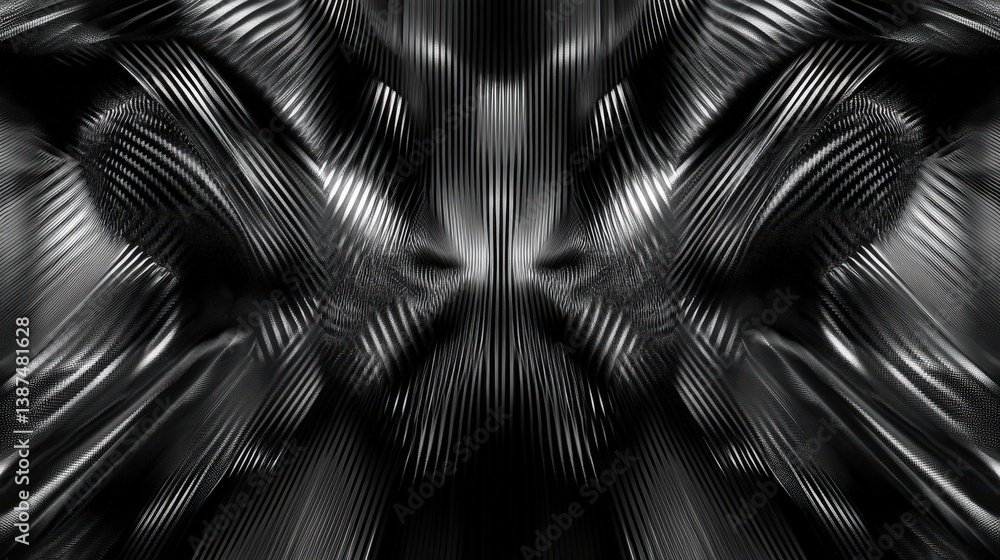 Aufkleber a futuristic carbon fiber texture with sharp geometric patterns and reflections