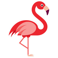 Flamingo Bird Silhouette Vector Icon  Elegant Design for Your Projects