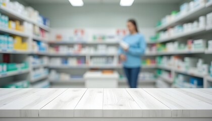 Obraz premium White Pharmacy Counter