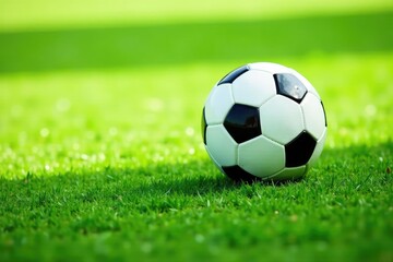 Fototapeta premium High-angle view, football on pure white backdrop, play, football, simple