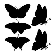 Stunning Butterfly Silhouette Designs to Brighten Your Space. vector illustration.
