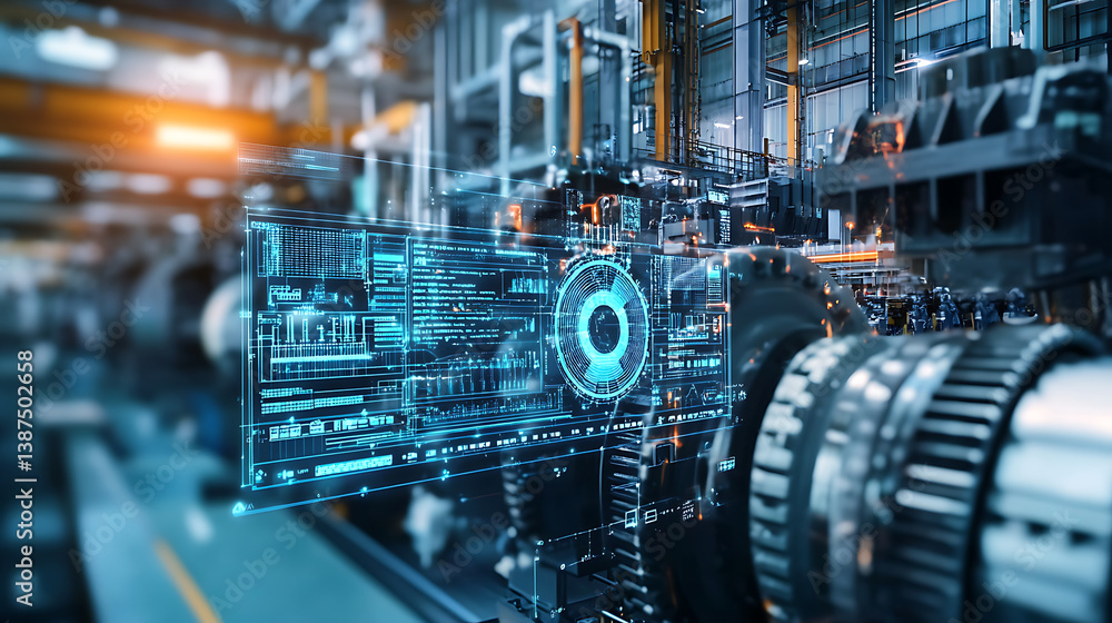 Poster an ai powered system improving predictive maintenance by analyzing equipment data, ai-assisted failu