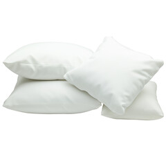 Obraz premium White pillows isolated on a transparent background