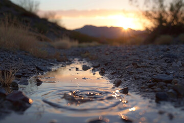 Naklejka premium Conserve Water - Save Every Drop