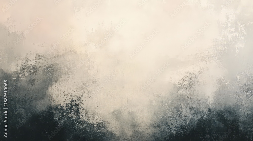 Poster hand-painted canvas texture with visible brush strokes and layered pigments.