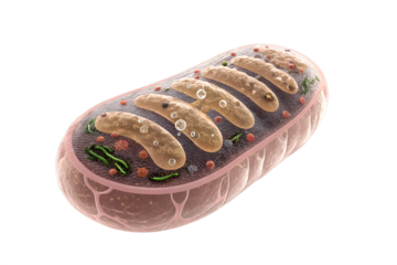A virtual image from a science journal humans mitochondria isolated on transparent background.png