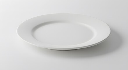 white plate isolated on white