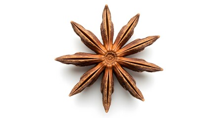 star anise isolated on white background