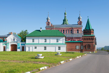 At the old Staraay Ladoga St. Nicholas monastery on a sunny June morning. Leningrad region