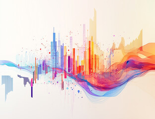 stock market, stock price, graph, bar, Dow Jones, DAX, abstract chart, 