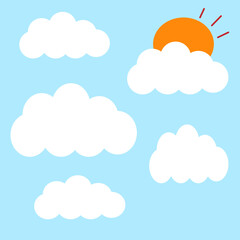 blue sky with clouds