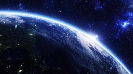 Fototapeta premium Earthrise: A Stunning View of Our Planet from Space
