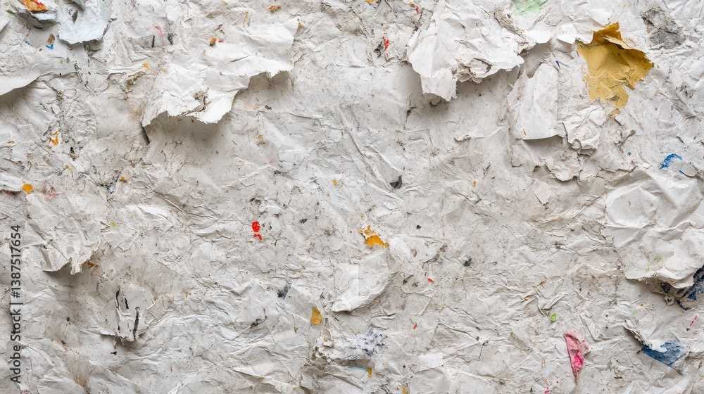 Poster a high-resolution recycled paper texture with visible specks and an uneven surface.