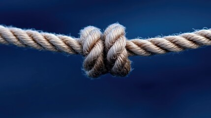 Close-up of a nautical knot