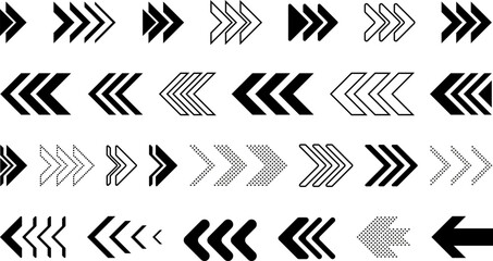 Professional Black Arrow Icons for Web and Print