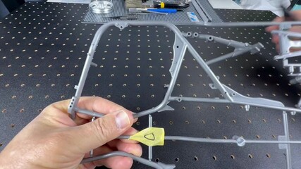 オートバイの大型プラモデル