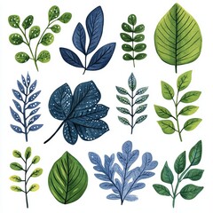 Botanical Symphony: A Collection of Artistic Leaves